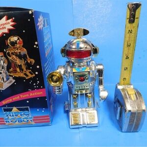🤖Vintage Tek Toys 1980s Super Robot Bump & Go Electronic Toy – Original Box
